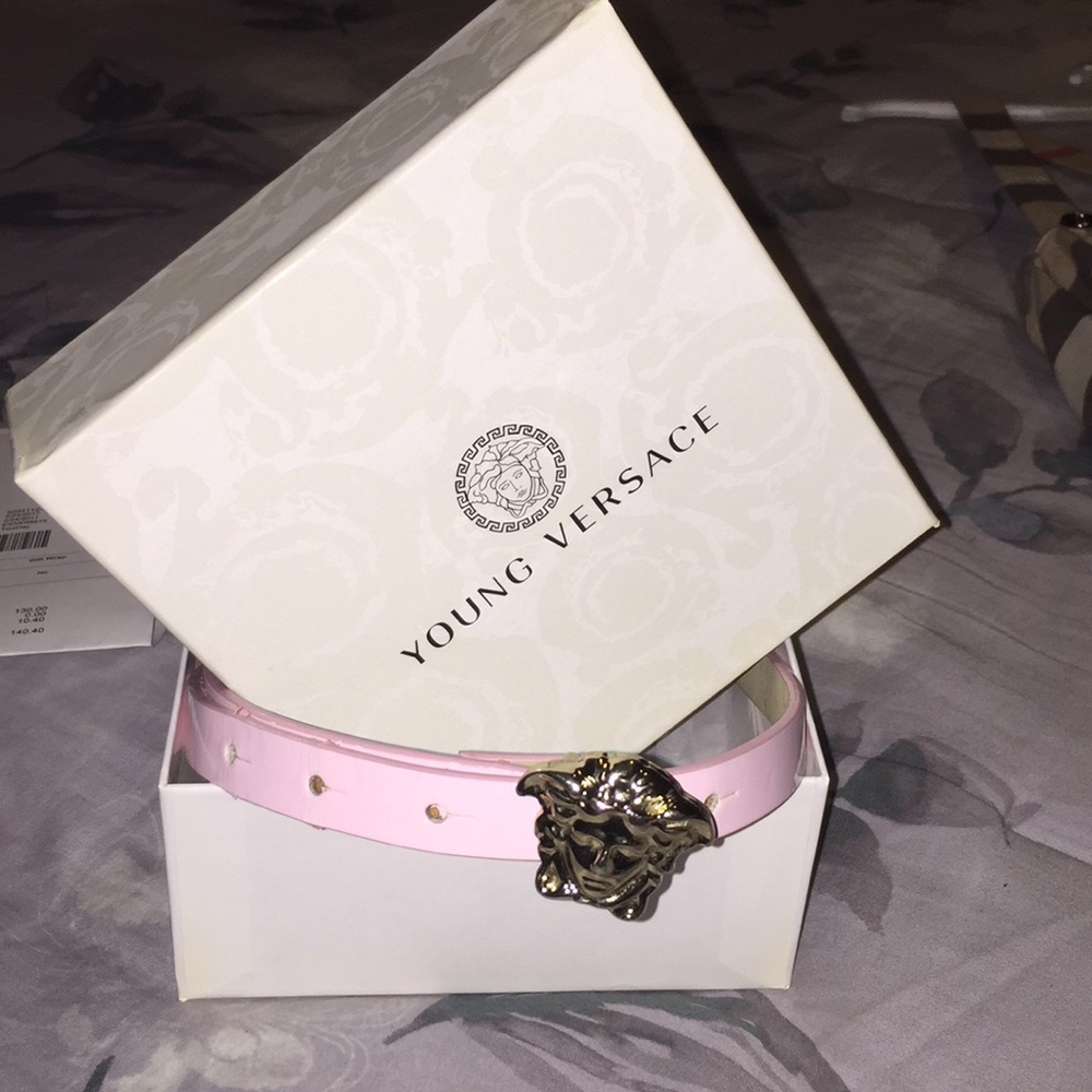 COPY - Kids Versace pink rose Belt